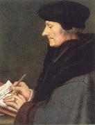 Hans holbein the younger Portrait of Erasmus of Rotterdam writing china oil painting artist
